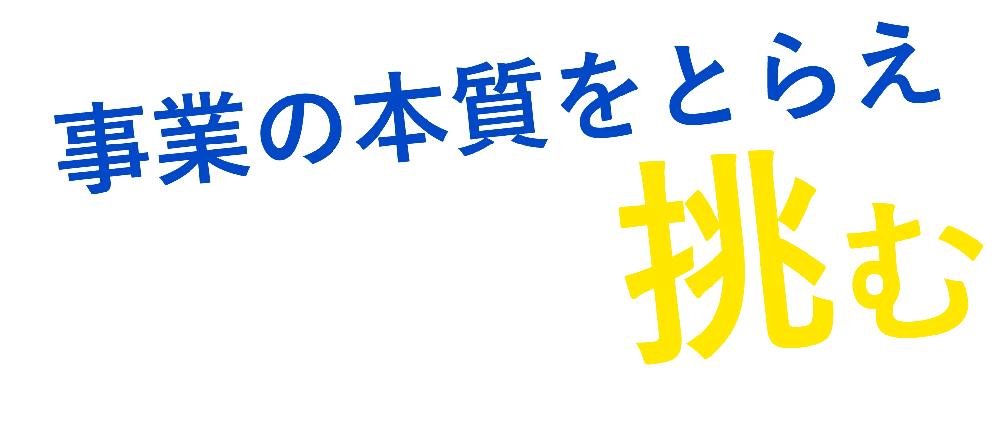 事業の本質を捉え解決に挑む